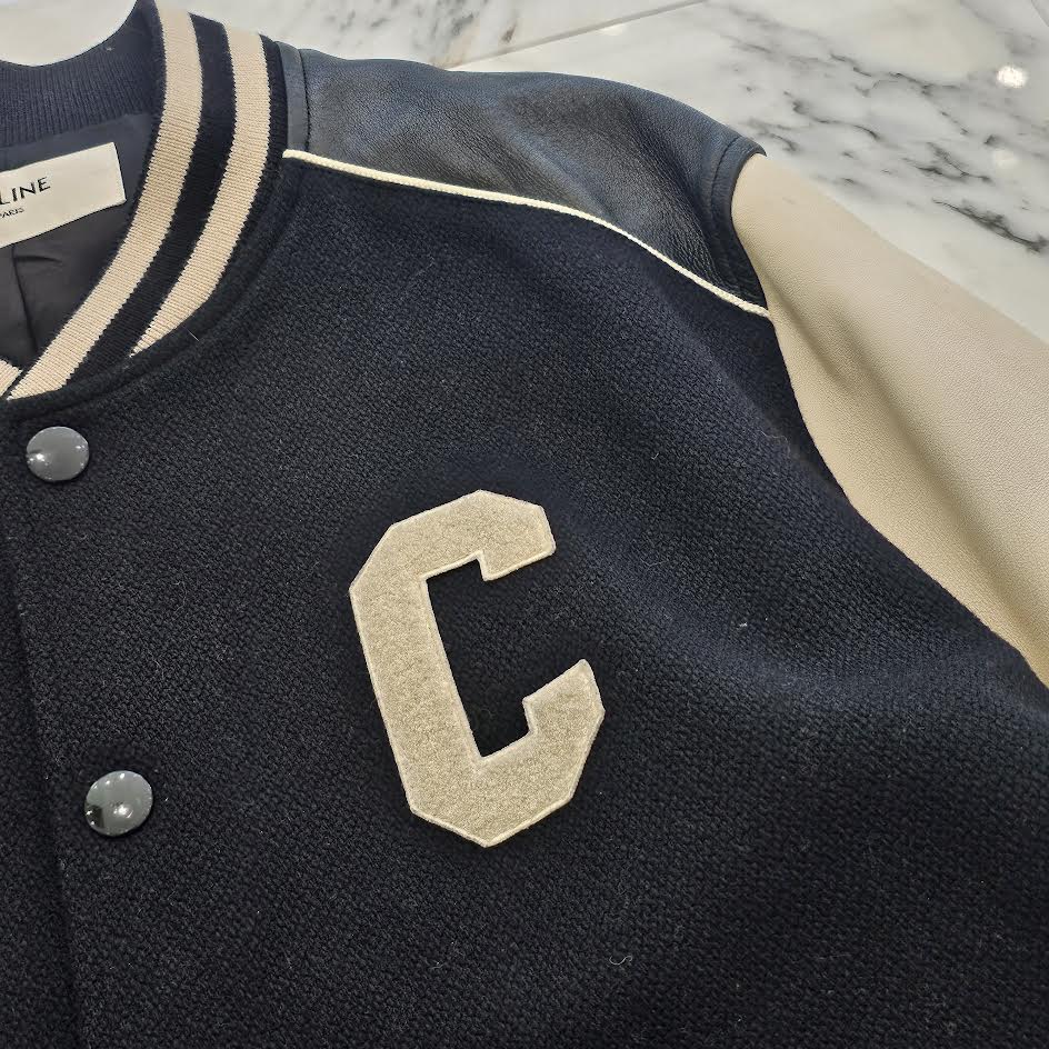 CELINE 2022SS Classic Teddy Jacket / Textured Wool 2V56D896C Size 52 セリーヌ クラシック テディジャケット / テクスチャード加工 ウール サイズ52