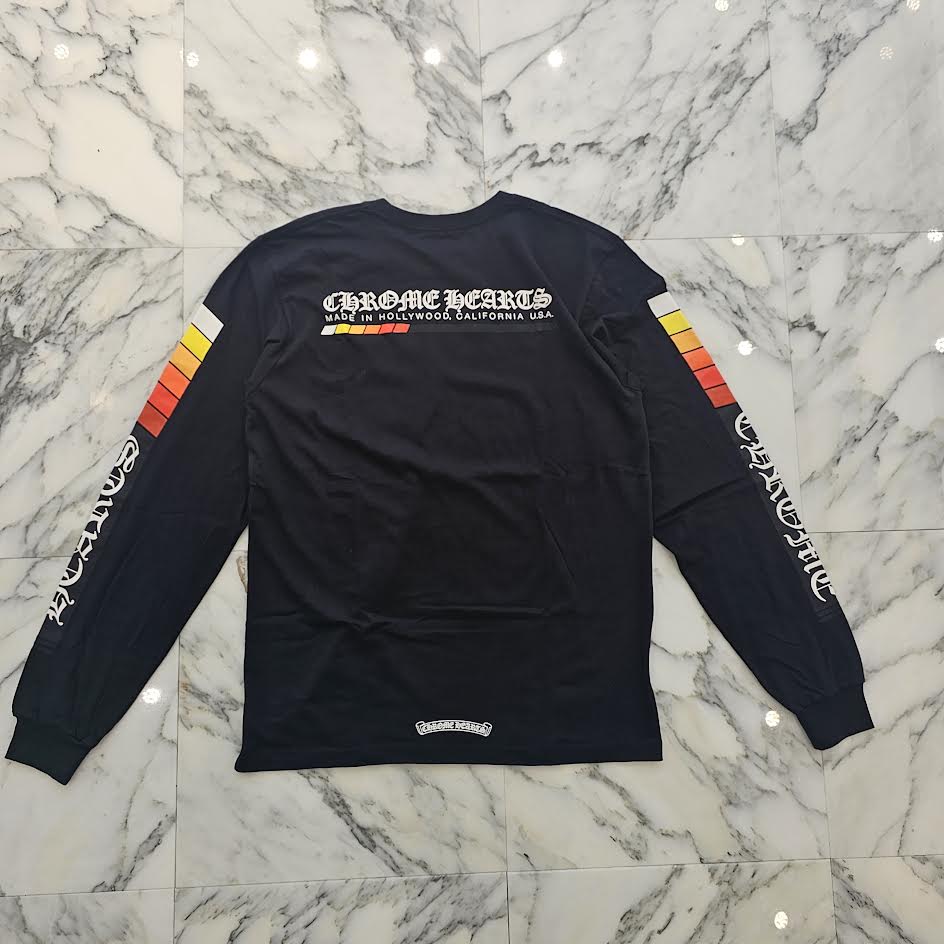 CHROME HEARTS Neon Bar Logo Long Sleeve Tee Size L クロムハーツ ネオンバー ロゴ ロングスリーブ Tシャツ サイズL