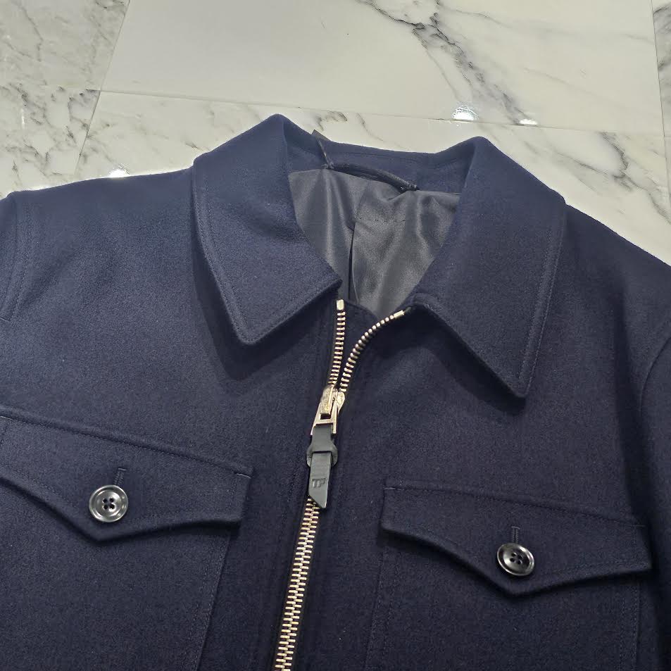 TOM FORD Cotton Blend Twill Wool Jacket BL079 TFO315 Size 50 トムフォード コットン ブレンド ツイル ウール ジャケット サイズ50