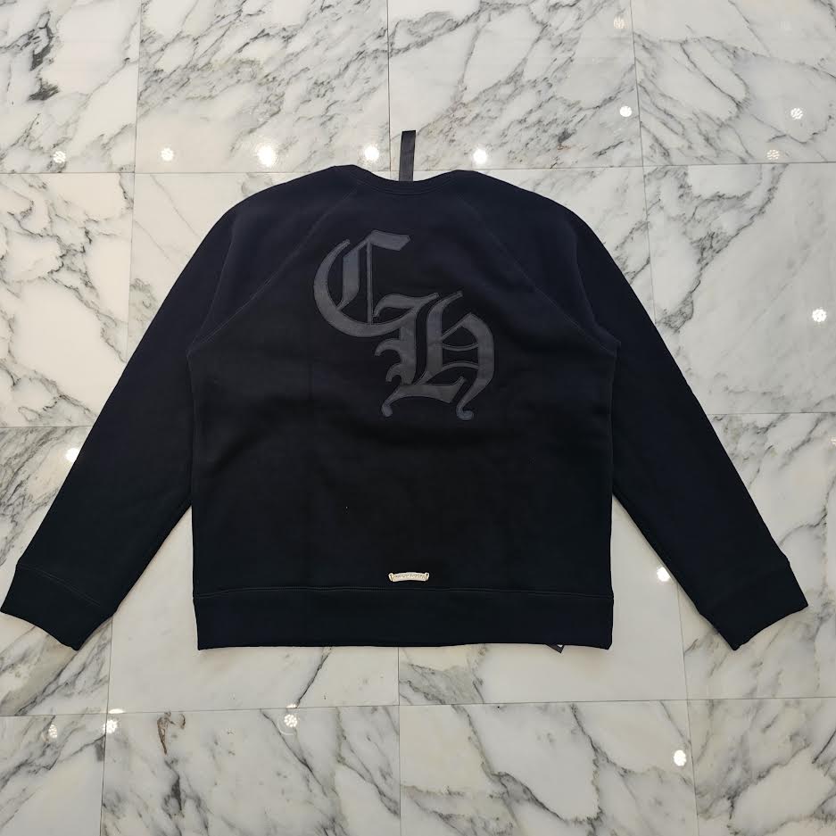 CHROME HEARTS 2025SS Y NOT Cemetery Cross Applique Embroidery Sweat Shirt Size XL クロムハーツ ワイノット セメタリークロス アップリケ刺繡 スウェットシャツ サイズXL