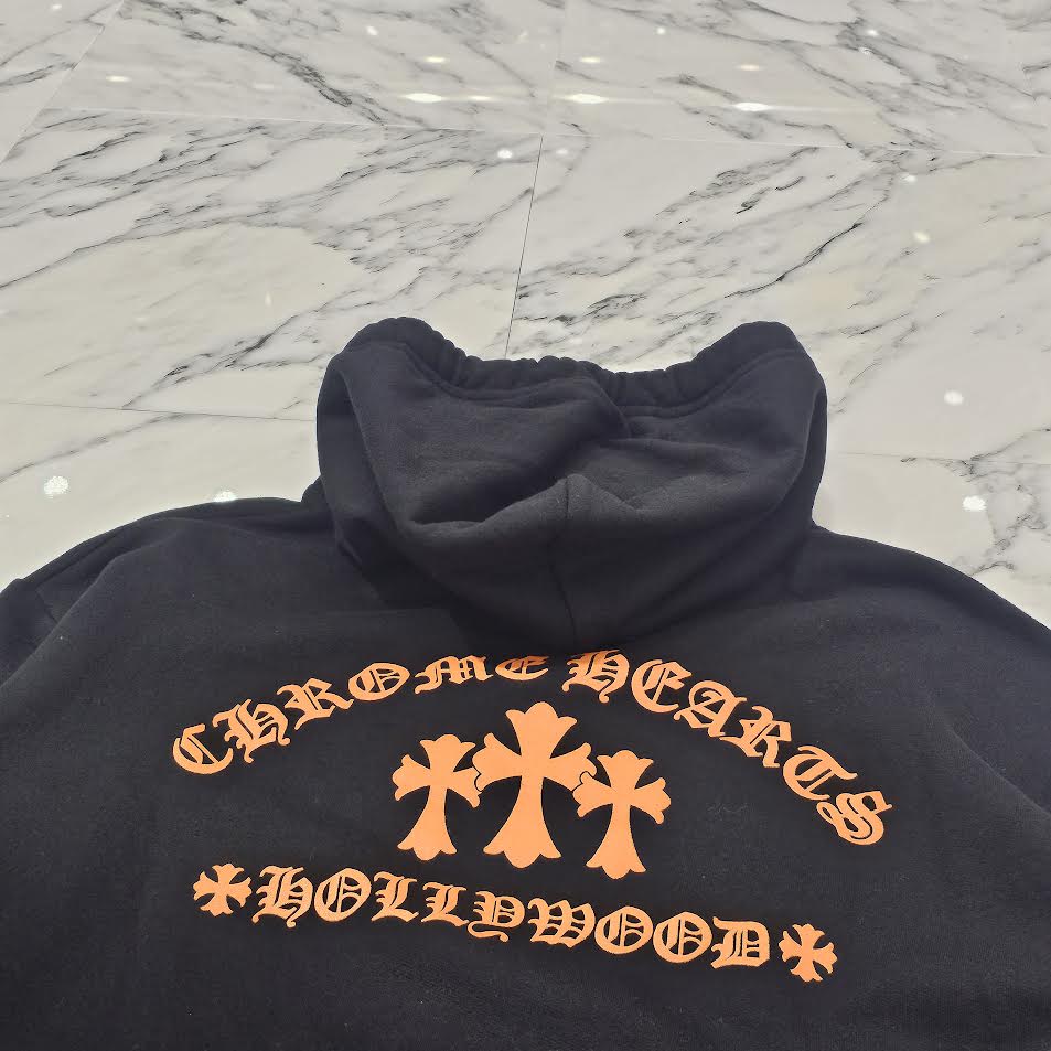 CHROME HEARTS King Taco 3 Cemetery Cross Print Pullover Hoodie Size M クロムハーツ キングタコ 3セメタリークロス プリント プルオーバーフーディー サイズM