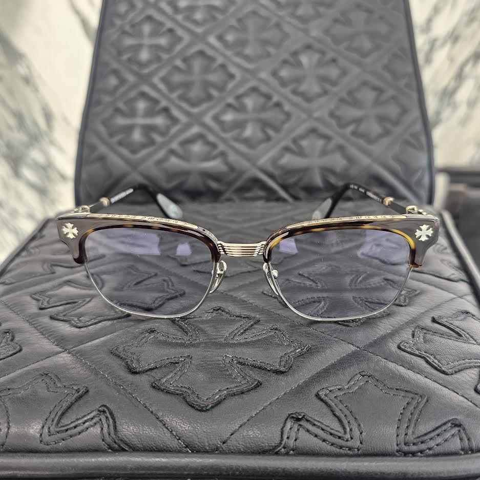 CHROME HEARTS BONENNOISSEUR II Temple CH Cross Half Rim
