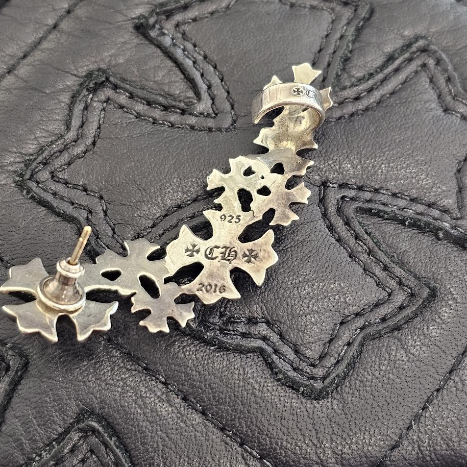 CHROME HEARTS Climbah Ear Cuff CH Plus Earrings Pave Diamond クロムハーツ クリンバー イヤーカフ CHプラス イヤリング ピアス パヴェダイヤ 右耳用