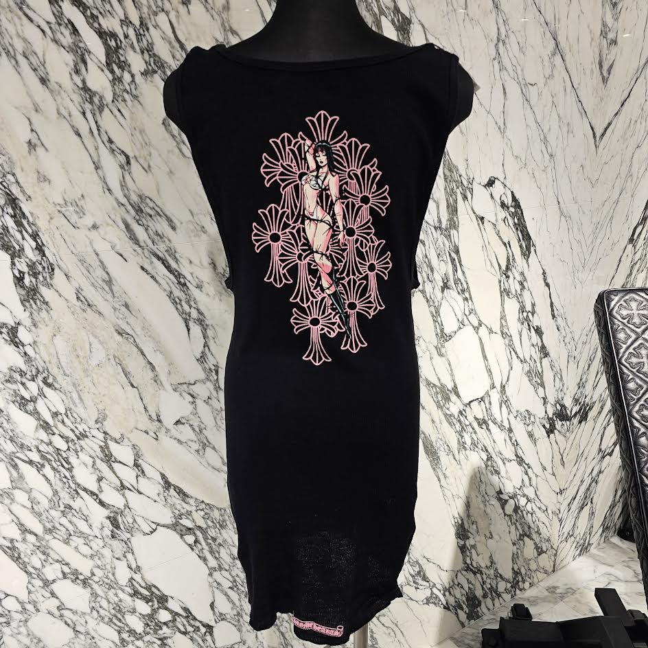 CHROME HEARTS × Deadly Doll Tank Top Dress Size L クロムハーツ × デッドリードール タンクトップ ワンピース サイズL