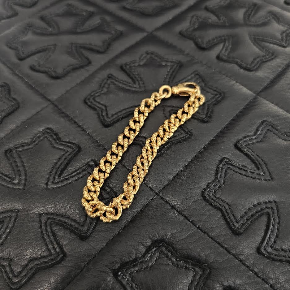 CHROME HEARTS 22K Extra Mini Fancy Chain Bracelet Size 31 LINK クロムハーツ 22K エクストラ ミニファンシー チェーン ブレスレット サイズ31リンク