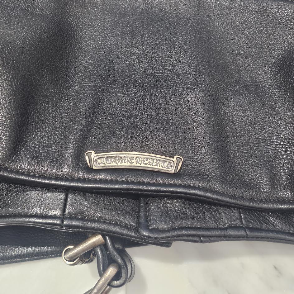 CHROME HEARTS JJ DEAN Dagger Zip Riders Leather Jacket Size L クロムハーツ JJディーン ダガー ジップ ライダース レザージャケット サイズL