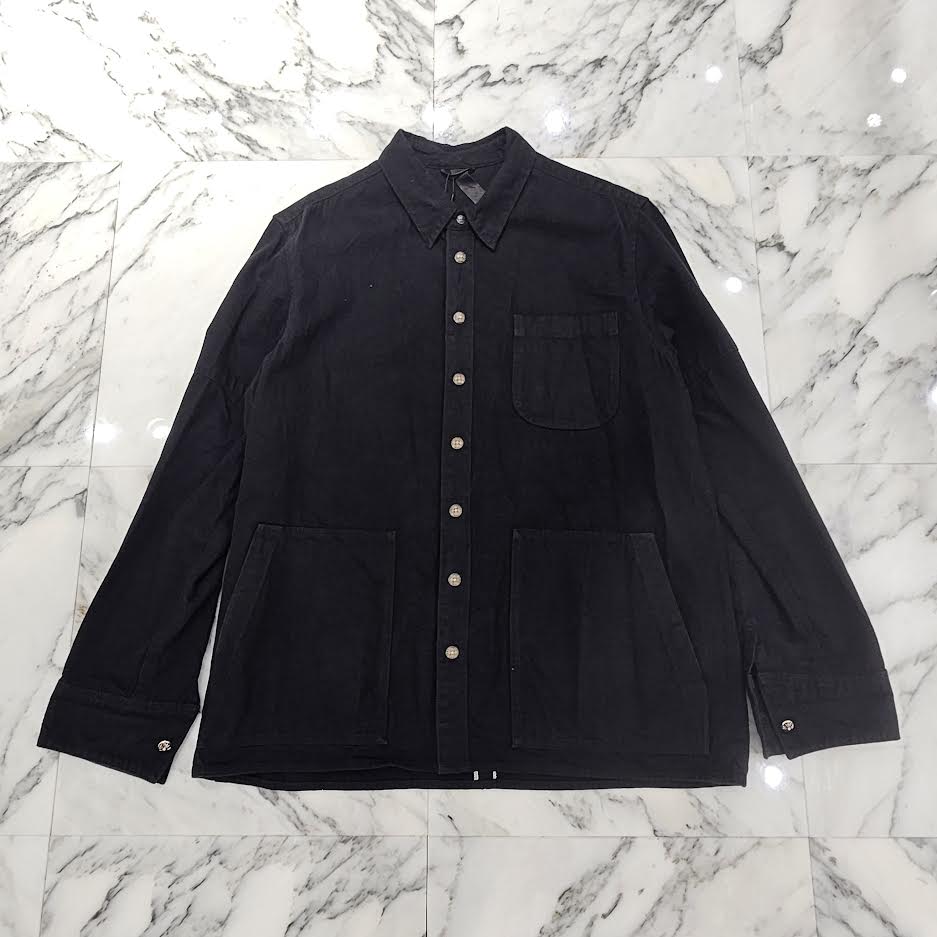 CHROME HEARTS Y NOT LAST BITE COVER ALL DENIM SHIRT Size XL クロムハーツ ワイノット ラストバイト カバーオール デニムシャツ サイズXL