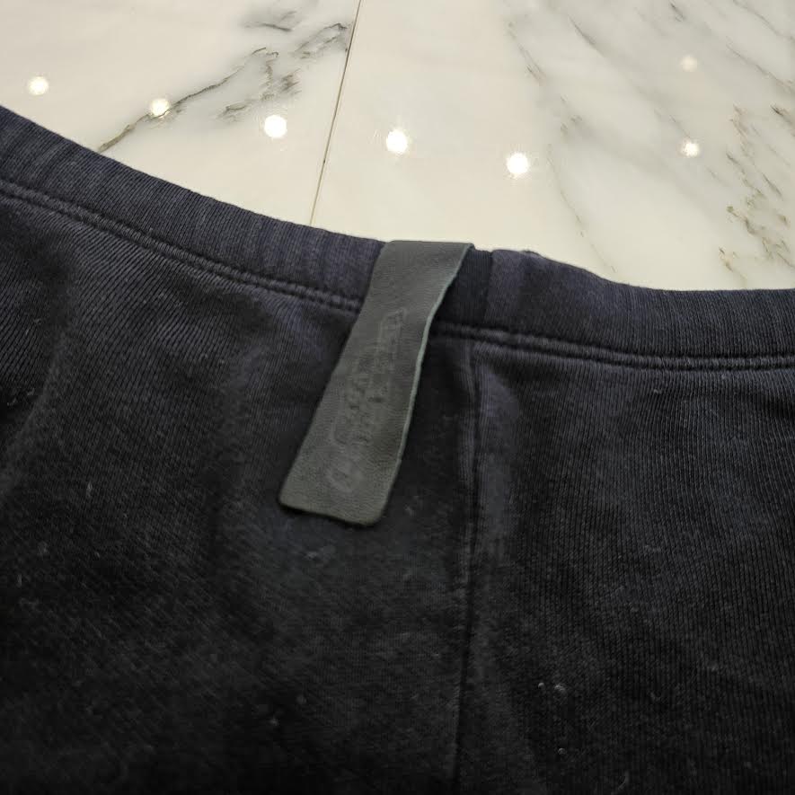 CHROME HEARTS Y NOT Vertical Logo Cross Embroidery Cotton Shorts Size S クロムハーツ ワイノット ヴァーティカルロゴ クロス刺繍 コットンショーツ サイズS