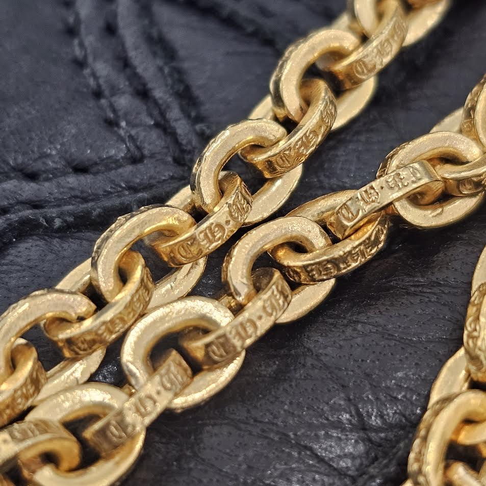 CHROME HEARTS 22K Paper Chain Necklace 20 Inch クロムハーツ 22K ペーパーチェーン ネックレス 20インチ