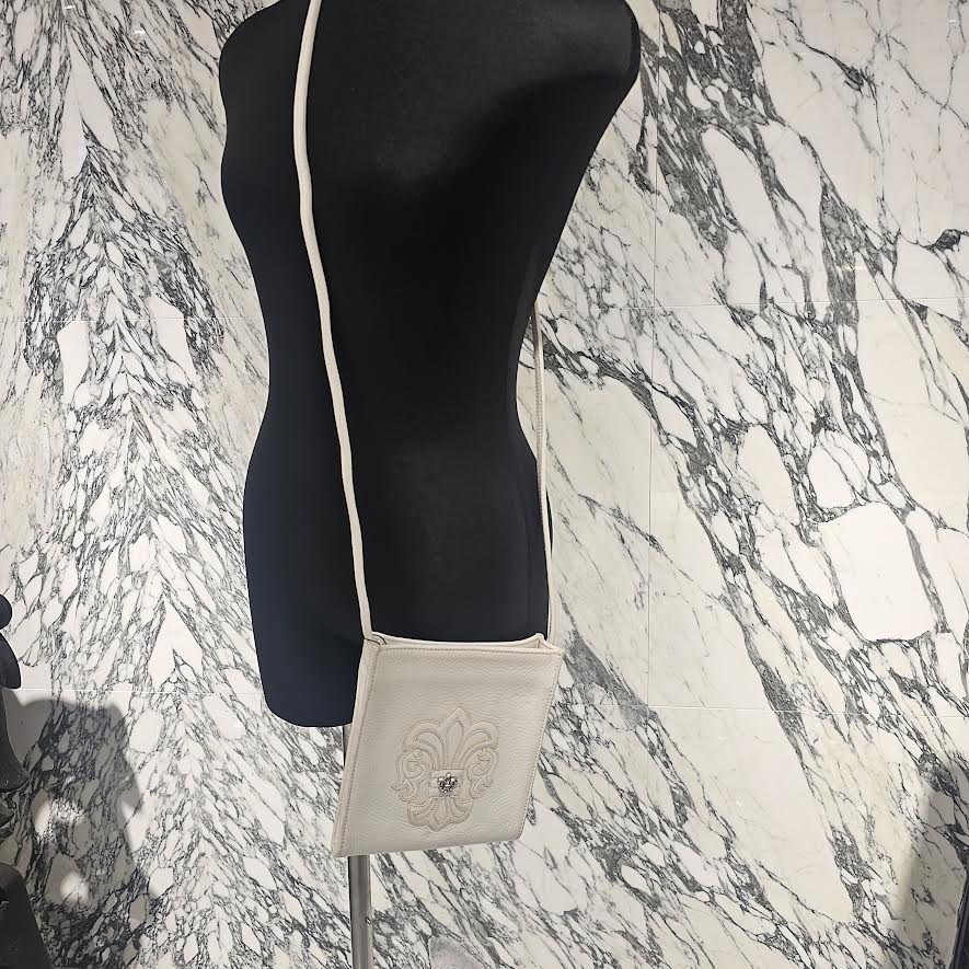 CHROME HEARTS BS Flare Square Pocket Leather Shoulder Bag クロムハーツ BSフレア スクエアポケット レザー ショルダーバッグ