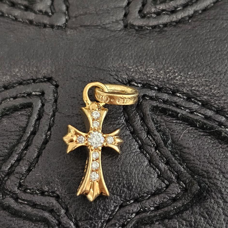 CHROME HEARTS 22K BBY FAT Pave Diamond Pendant Top クロムハーツ 22K ベイビーファット パヴェダイヤモンド ペンダントトップ