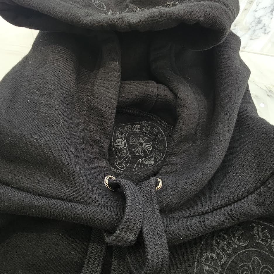 CHROME HEARTS 2025SS Hooded "LOVE YOU" BS FLARE Horseshoe Pullover Hoodie Size M クロムハーツ フーデッド "LOVE YOU" BSフレア ホースシュー プルオーバーフーディ サイズM