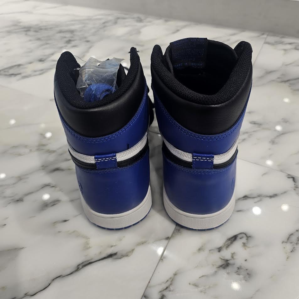 NIKE × FRAGMENT DESIGN 2014AW Air Jordan 1 Retro High OG "Black/Sport Royal/White" 716371 040 Size 9.5（27.5cm）ナイキ × フラグメントデザイン エアジョーダン1 レトロ ハイ OG "ブラック/スポーツロイヤル/ホワイト" サイズ9.5（27.5cm）