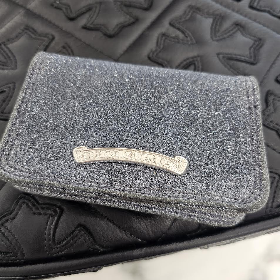 CHROME HEARTS Glitter Leather Card Case #2 クロムハ―ツグリッター レザー カードケース #2