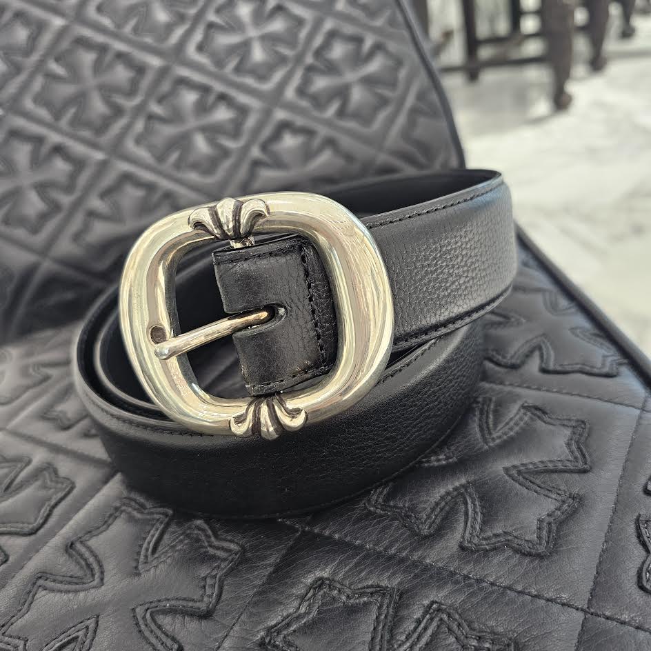 CHROME HEARTS 1.5 Gunslinger Leather Belt Size 38 クロムハーツ 1.5インチ ガンスリンガー レザーベルト サイズ38