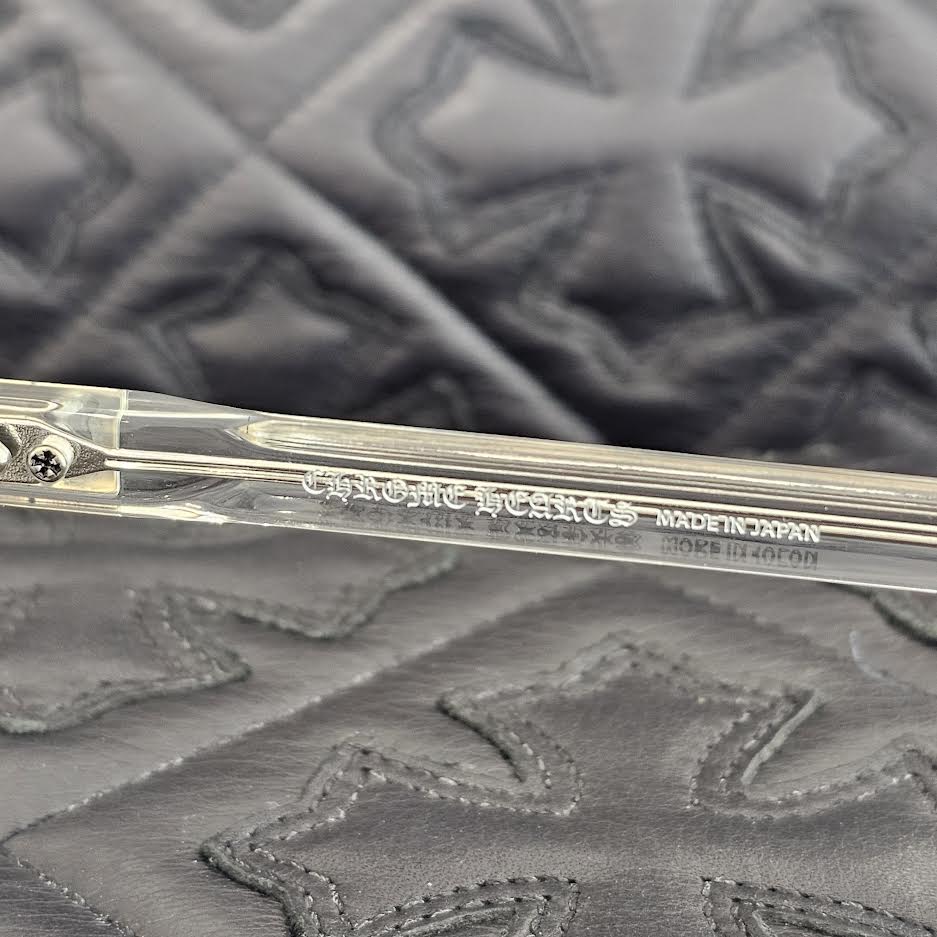 CHROME HEARTS SMOKE SHOW - A Clear Sunglasses Size 52□21-153 クロムハーツ スモークショー-A クリア サングラス サイズ52□21-153