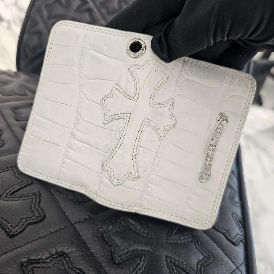 CHROME HEARTS Cross Leather Patch Alligator Card Case クロムハーツ クロスレザーパッチ アリゲーター カードケース