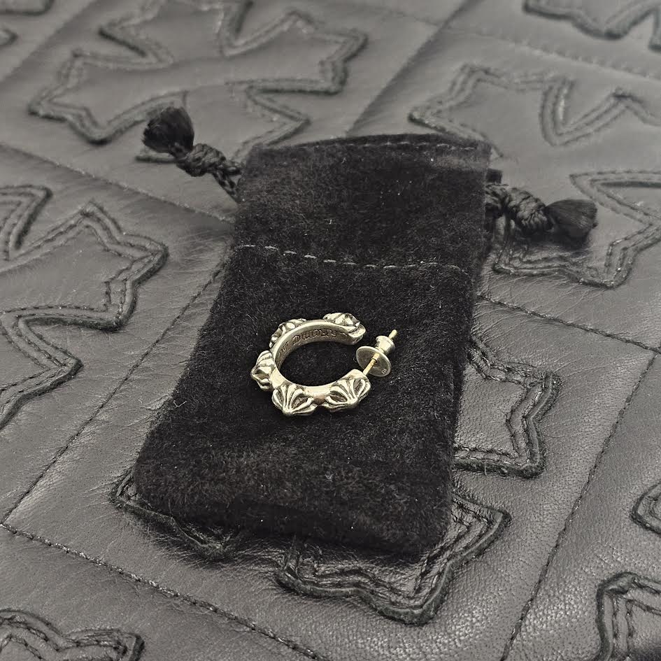 CHROME HEARTS CROSS HOOP Earring クロムハーツ クロスフープ イヤリング ピアス