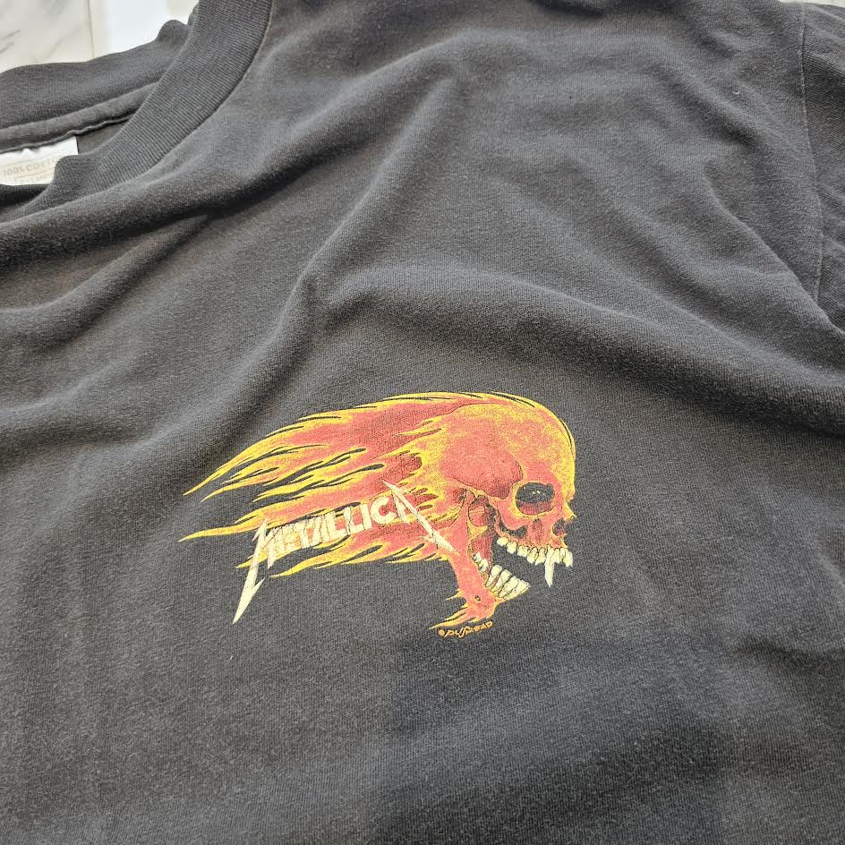 Vintage 90's METALLICA "Birth School Metallica Death" S/S Tee Size XL 90's メタリカ "バーススクールメタリカデス" Tシャツ サイズXL