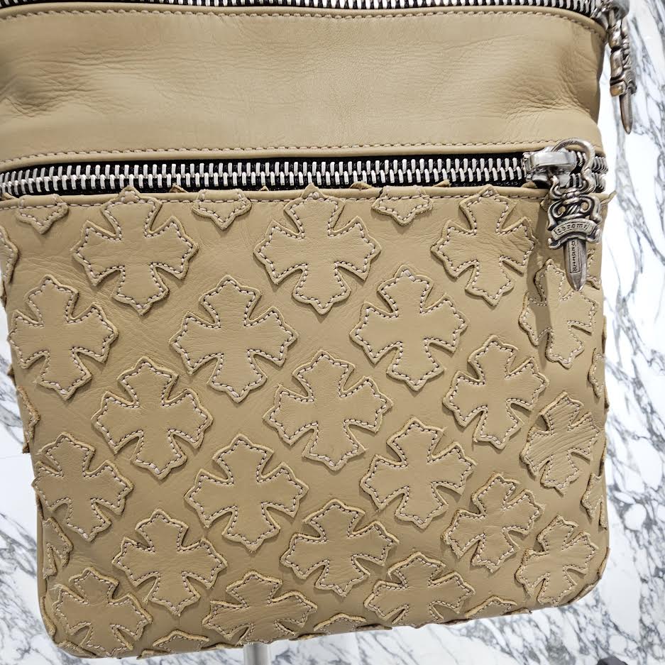 CHROME HEARTS CH Plus Patch PERRY Leather Shoulder Bag クロムハーツ CHプラスパッチ ペリー レザーショルダーバッグ