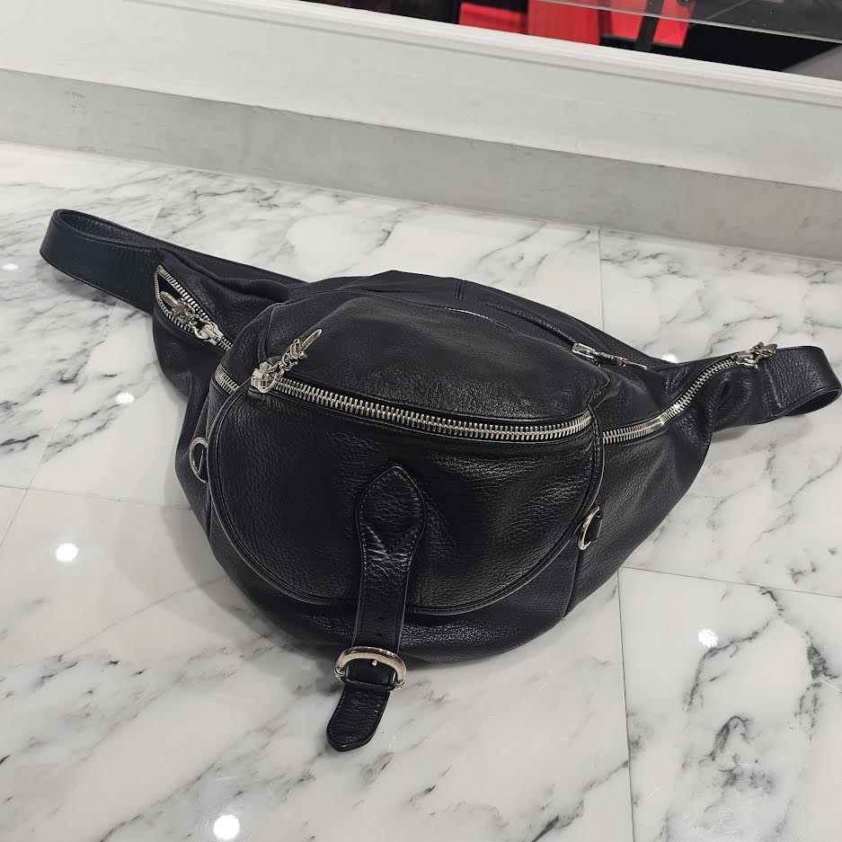 CHROME HEARTS SNAT PACK Leather Shoulder Bag Extra Large クロムハーツ スナットパック レザー ショルダーバッグ エクストララージ