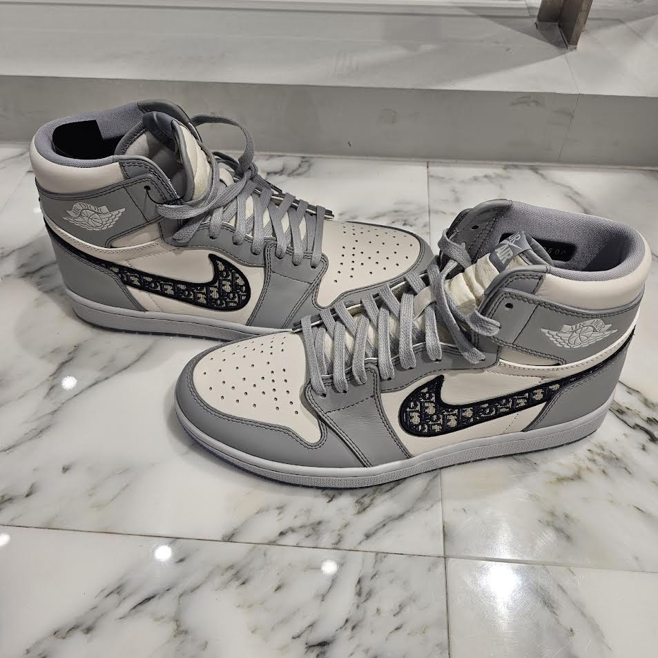 DIOR × NIKE 2020AW Air Jordan 1 High OG "DIOR" CN8607-002 Size 43（27.5cm）ディオール × ナイキ エアジョーダン 1 ハイ OG "ディオール" スニーカー サイズ43（27.5cm）