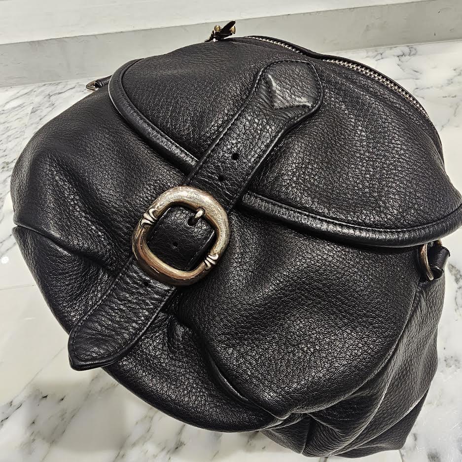 CHROME HEARTS SNAT PACK Leather Shoulder Bag Extra Large クロムハーツ スナットパック レザー ショルダーバッグ エクストララージ