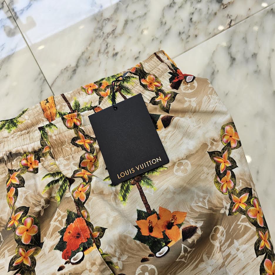 LOUIS VUITTON 2024AW Monogram Nylon Shorts 1AFRNN Size S ルイヴィトン モノグラム ナイロン ショーツ サイズS