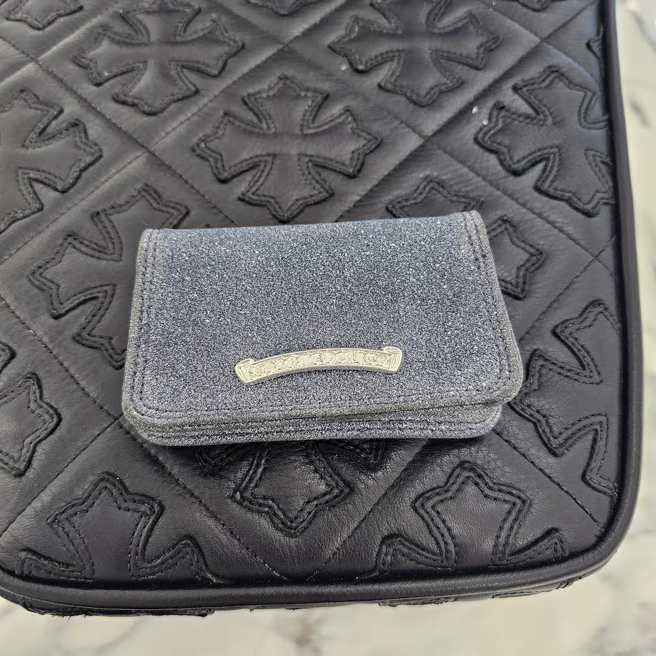 CHROME HEARTS Glitter Leather Card Case #2 クロムハ―ツグリッター レザー カードケース #2