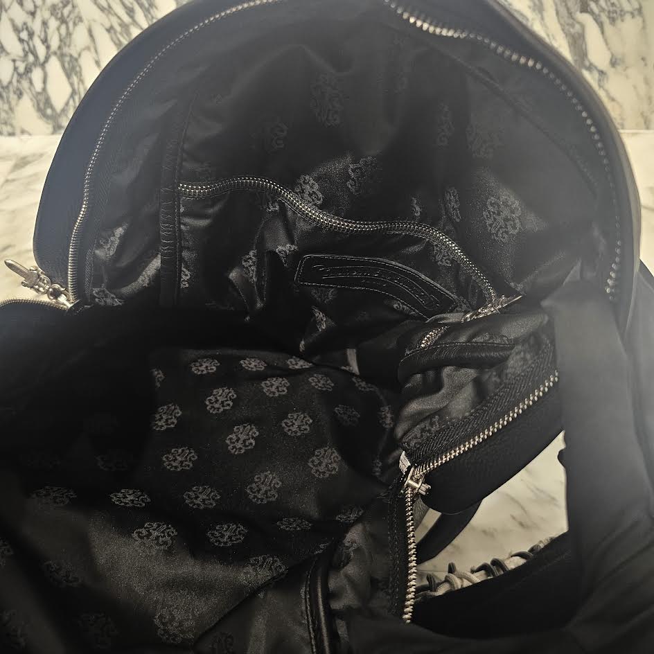 CHROME HEARTS × MATTY BOY SEVENTH GRADE SEX RECORDS Camo Leather Cross Patch Back Pack クロムハーツ × マッティボーイ セブンスグレード セックスレコード カモ レザークロスパッチ バックパック