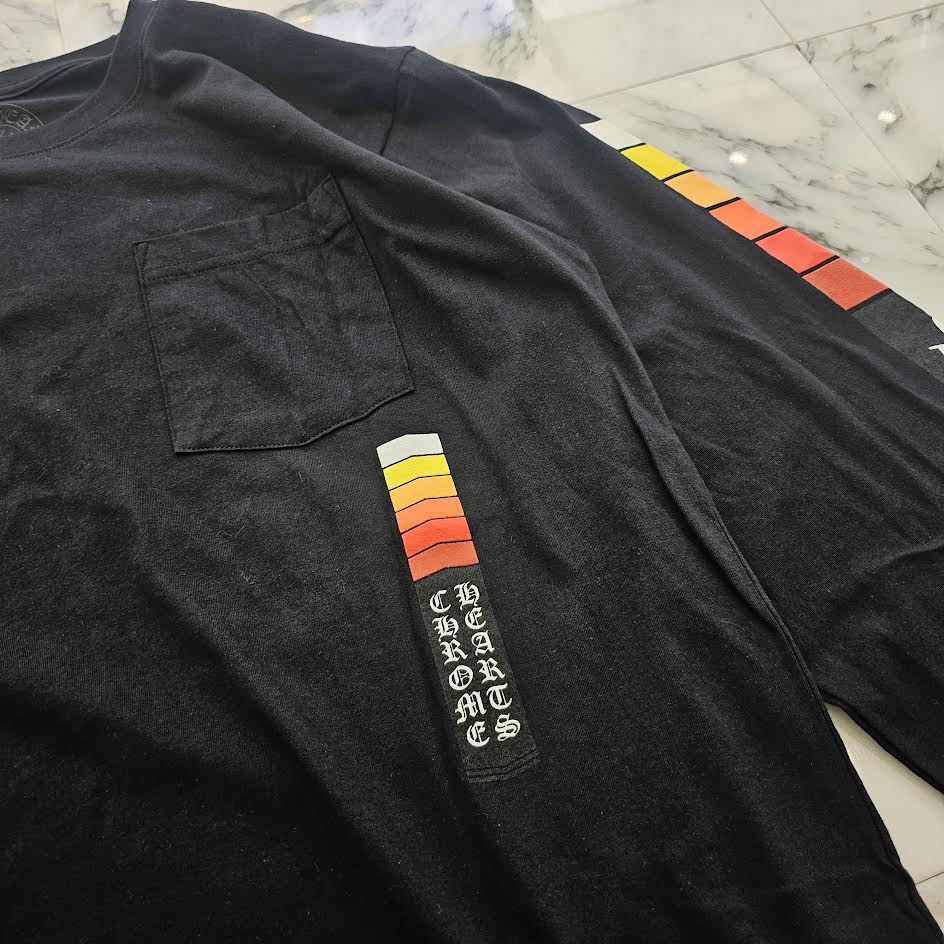 CHROME HEARTS Neon Bar Logo Long Sleeve Tee Size L クロムハーツ ネオンバー ロゴ ロングスリーブ Tシャツ サイズL