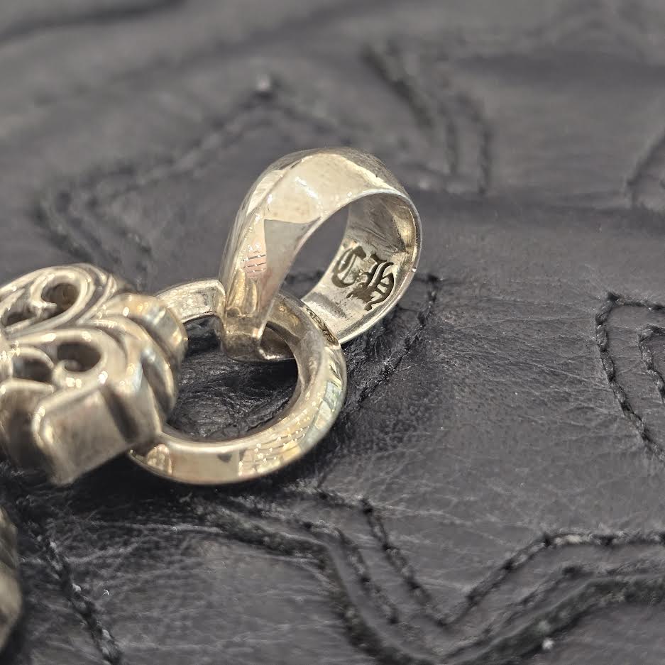 CHROME HEARTS Filigree CH Cross XS Pendant Top With Bail クロム
