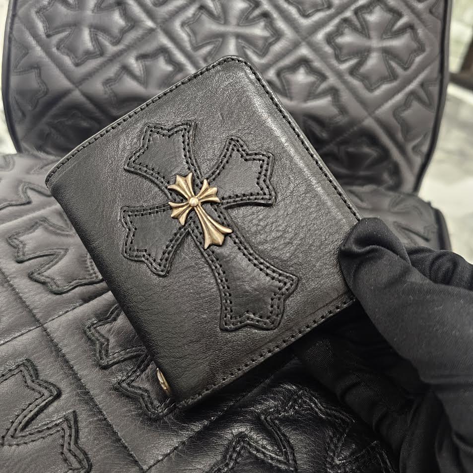 CHROME HEARTS DR DIGIACOMO Tiny CH Cross Leather Wallet クロムハーツ ドクターディジャコモ タイニー CHクロス レザーウォレット