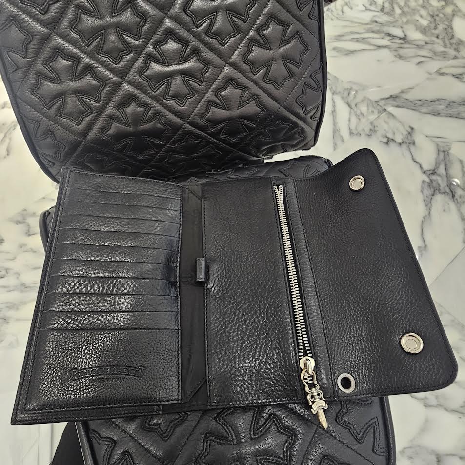 CHROME HEARTS Wave Cross Ball Wallet クロムハーツ ウェーブ クロスボール ウォレット