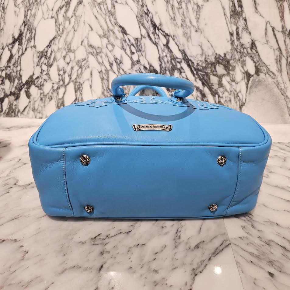 CHROME HEARTS Tiny GYM Cemetery Cross Patch Hand Bag クロムハーツ タイニージム セメタリークロスパッチ ハンドバッグ ジムバッグ