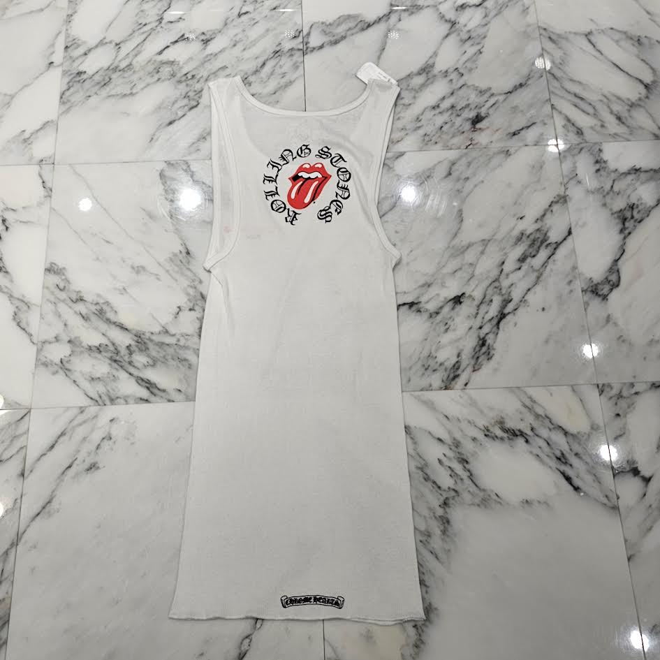 CHROME HEARTS × The Rolling Stones Las Vegas Limited Lip & Tongue Tank Top Size L クロムハーツ × ローリングストーンズ ラスベガス限定 リップ&タン タンクトップ サイズL