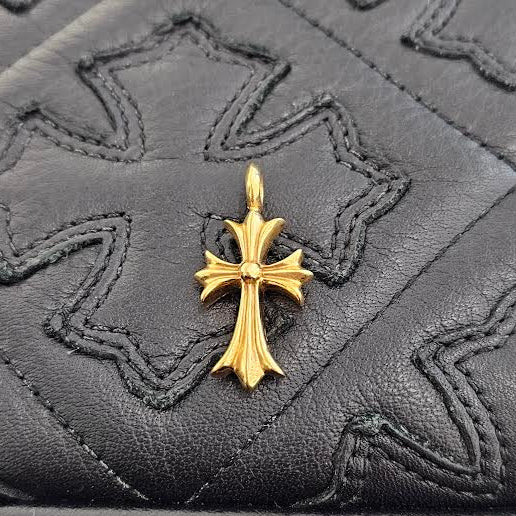 CHROME HEARTS 22K Tiny Fat Cross Pave Diamond Pendant Top クロムハーツ 22K タイニーファットクロス パヴェダイヤモンド ペンダントトップ