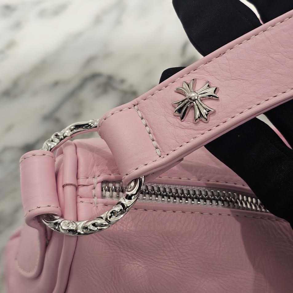 CHROME HEARTS CHICKEN NUGGET Small Leather Shoulder Bag "PINK" クロムハーツ チキンナゲット スモール レザーショルダーバッグ "ピンク"