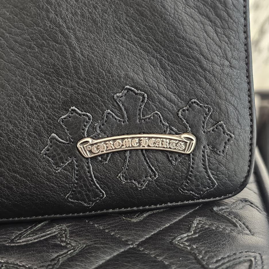 CHROME HEARTS The Night Leather Hand Bag クロムハーツ ザ・ナイト レザー ハンドバッグ