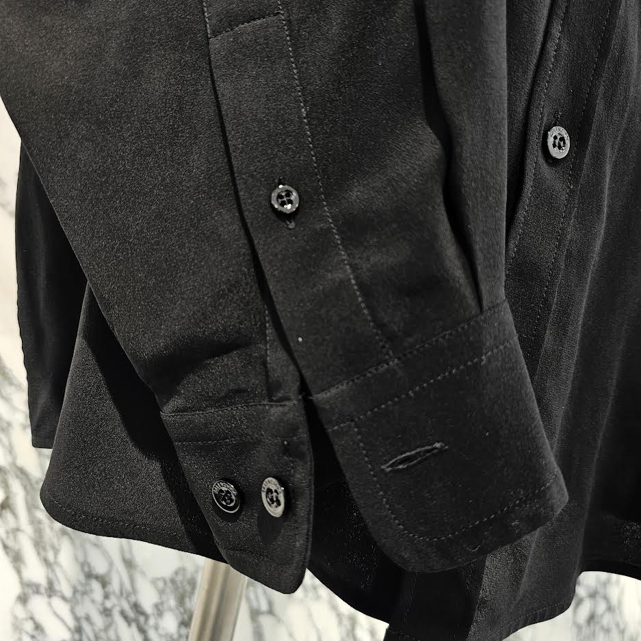 BALENCIAGA 2018AW WFP World Food Programme Oversized Silk Shirt 542894 TCN05 Size 34 バレンシアガ WFP ワールドフードプログラム オーバーサイズ シルクシャツ サイズ34