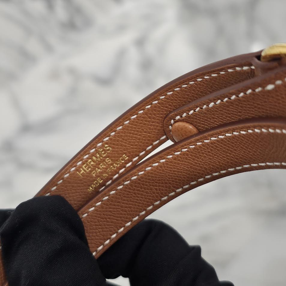 HERMES Kelly "Elan" Brown/Gold Shoulder Bag B刻印 エルメス ケリー "エラン" ブラウン/ゴールド ショルダーバッグ B刻印