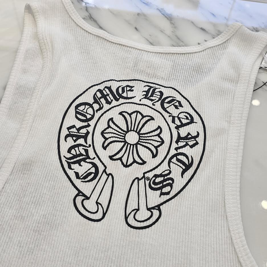 CHROME HEARTS Horseshoe Rib Tank Top Size M クロムハーツ ホースシュー リブ タンクトップ サイズM