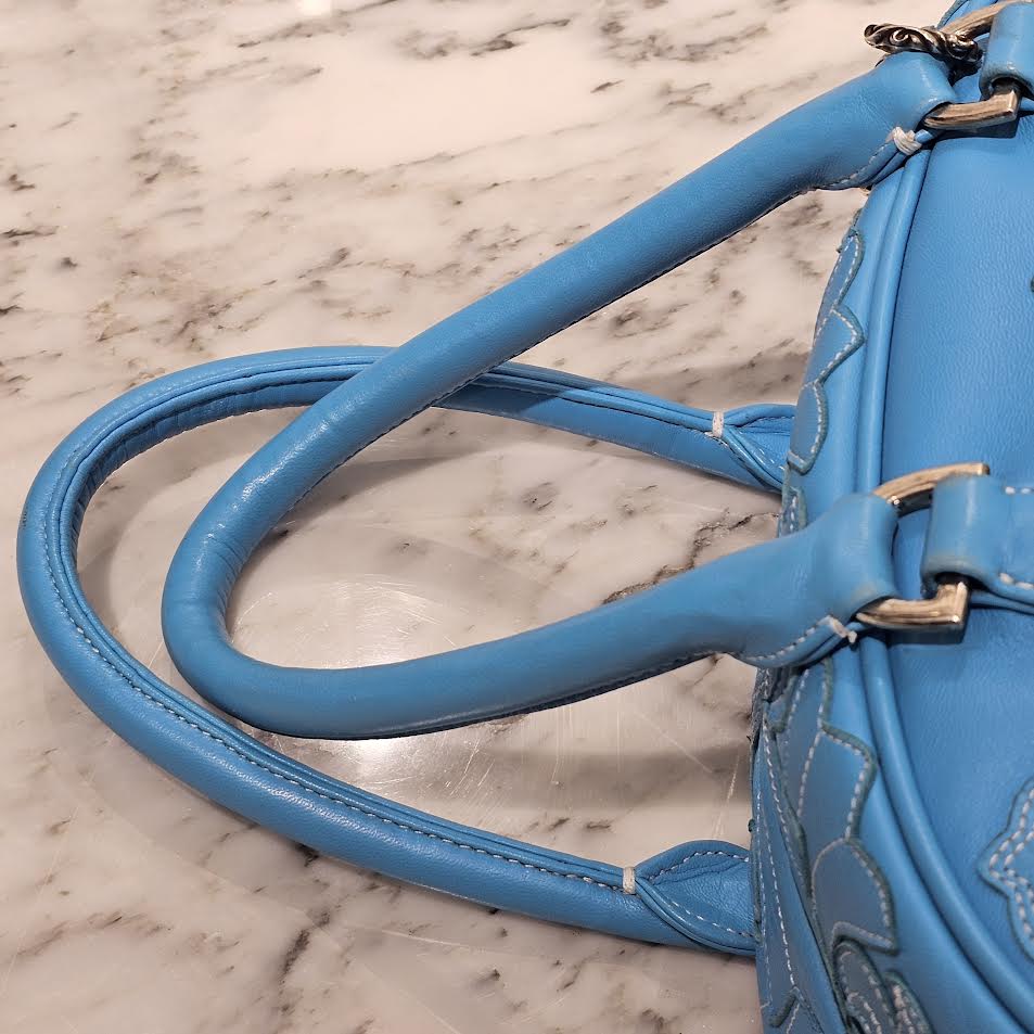 CHROME HEARTS Tiny GYM Cemetery Cross Patch Hand Bag クロムハーツ タイニージム セメタリークロスパッチ ハンドバッグ ジムバッグ