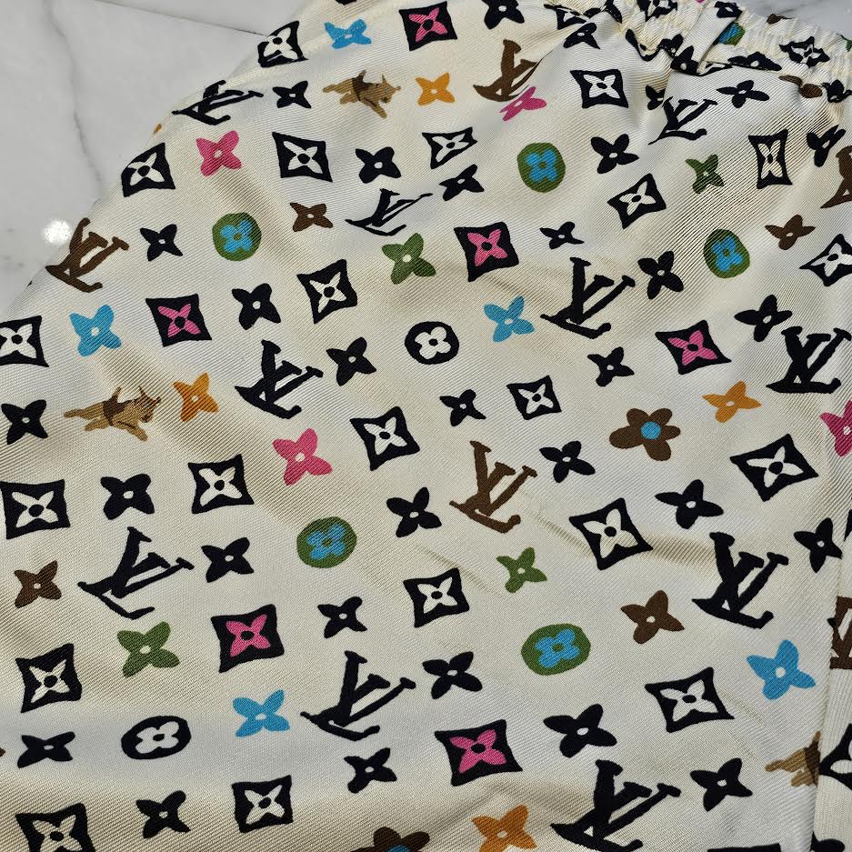 LOUIS VUITTON × Tyler, The Creator 2024AW Monogram Print Silk Shirts Shorts Set Up 1AFQ25 Size L & 48 ルイヴィトン × タイラー・ザ・クリエイター モノグラムプリント シルク シャツ ショーツ セットアップ サイズL&48