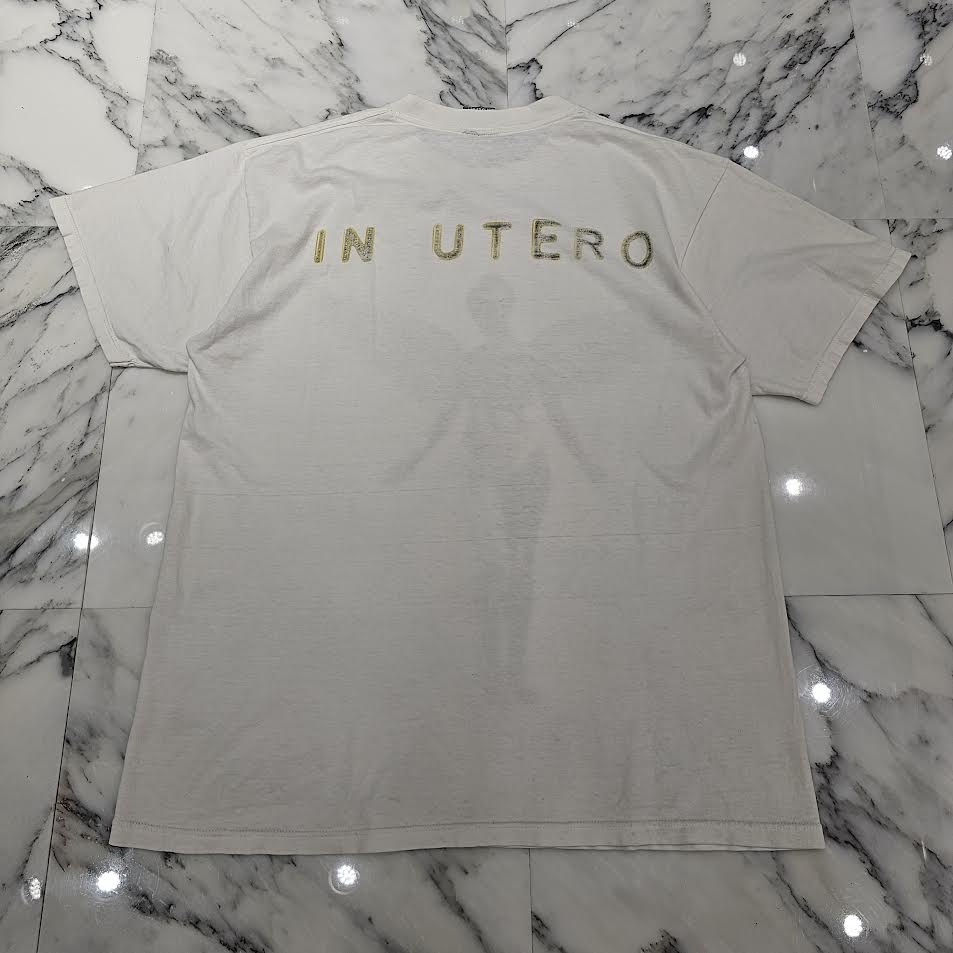 Vintage 90's NIRVANA "IN UTERO" 1993 GIANT S/S Tee Size XL 90's ニルヴァーナ "インユーテロ" 1993 ジャイアント社製 Tシャツ サイズXL