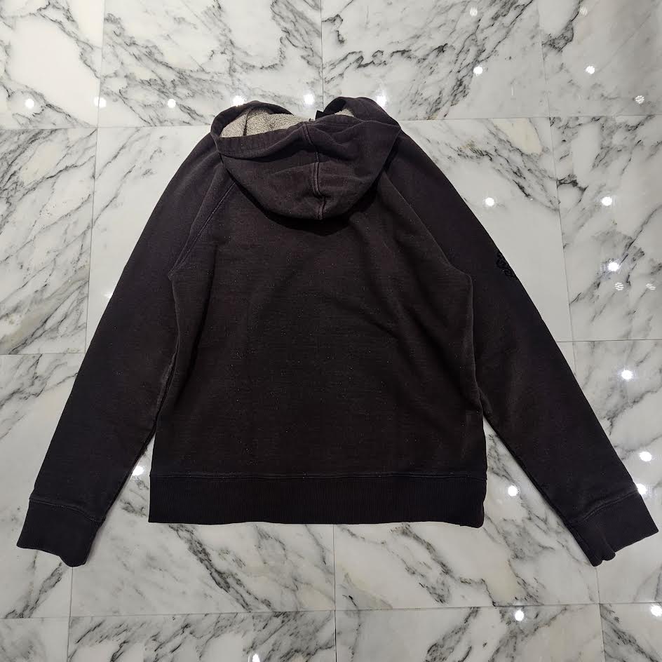 CHROME HEARTS Y NOT Vertical Logo Embroidery Pullover Hoodie Size M クロムハーツ ワイノット ヴァーティカルロゴ 刺繍 プルオーバー フーディ サイズM