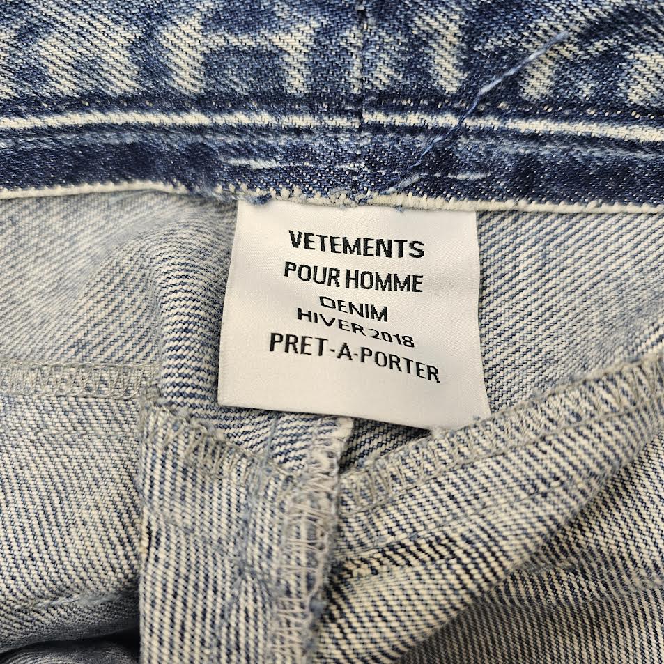 VETEMENTS 2018AW Levi's Body Remake Denim Pants MAH18PA16 Size S ヴェトモン リーバイスボディ リメイクデニムパンツ サイズS