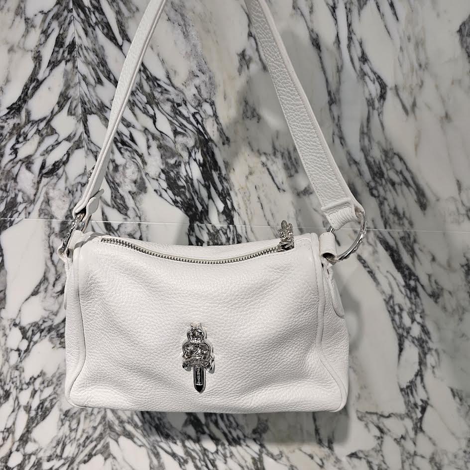 CHROME HEARTS CHICKEN NUGGET Small Leather Shoulder Bag クロム
