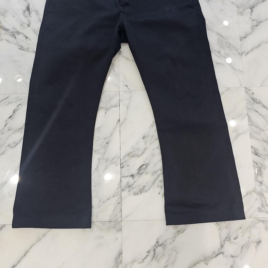 CHROME HEARTS Cross Ball Button Leather Pocket Wide Chino Pants Size 33 クロムハーツ クロスボールボタン レザーポケット ワイド チノパンツ サイズ33