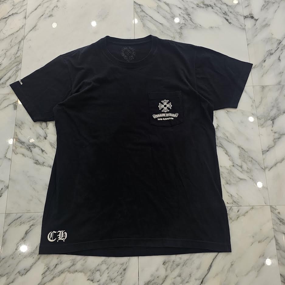 CHROME HEARTS Los Angeles Limited Back Scroll CH Plus Tee Size L クロムハーツ ロサンゼルス限定 バックスクロール CHプラス Tシャツ サイズL